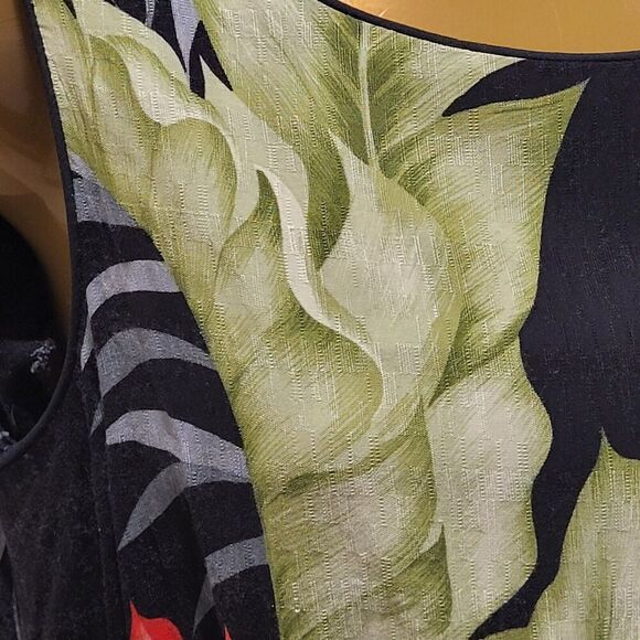 Hilo Hattie Medium Hawaiian Sleeveless Dress Zip USA Made Vintage - Picture 11 of 13